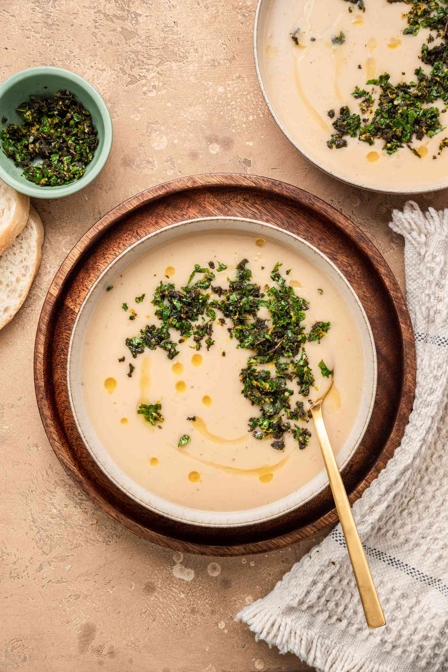 Creamy White Bean Soup with Sage Gremolata Recipe